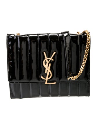 Saint Laurent Patent Leather Vicky Medium