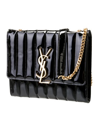 Saint Laurent Patent Leather Vicky Medium
