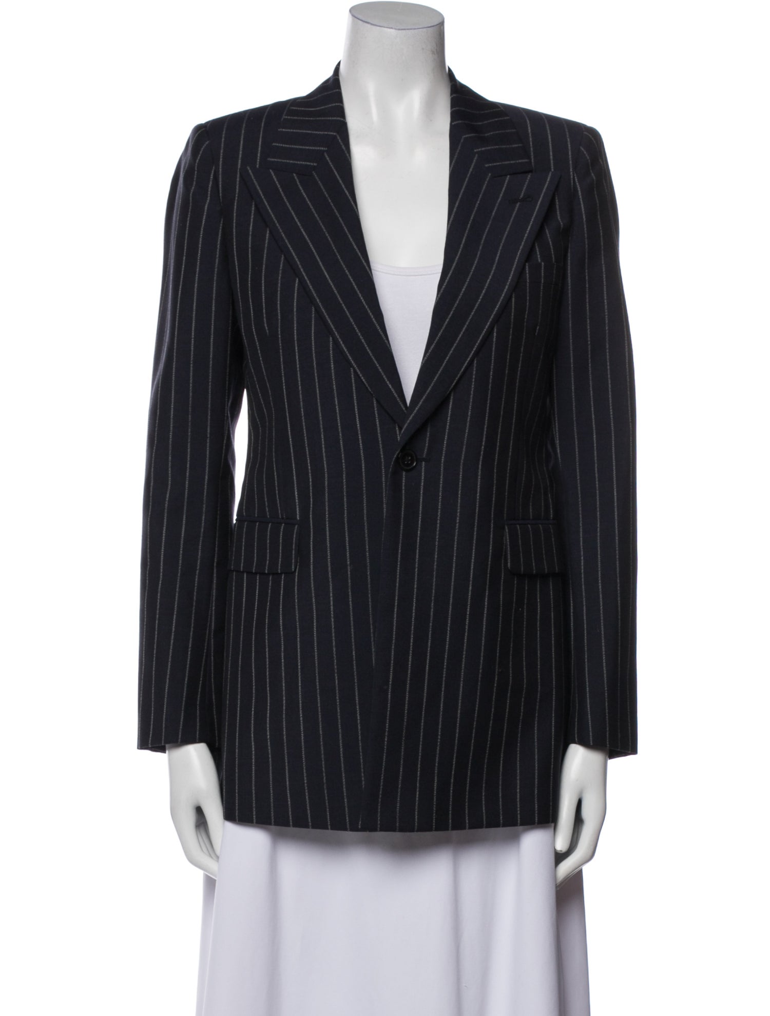 Saint Laurent Mohair Striped Blazer