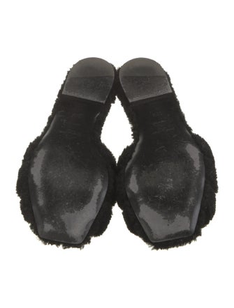 Saint Laurent Shearling Slides
