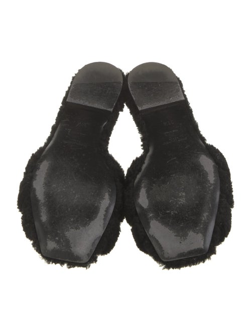 Saint Laurent Shearling Slides