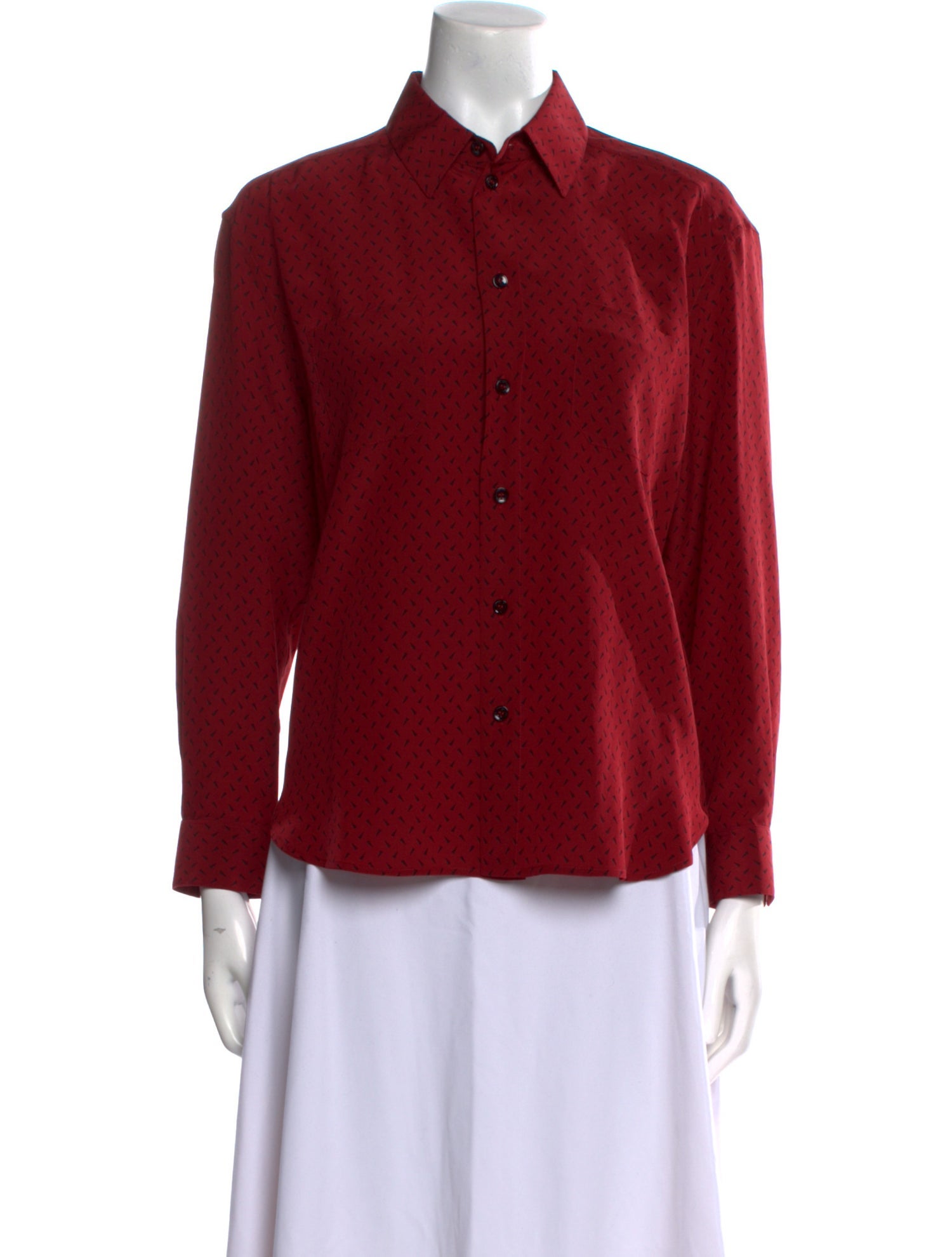 Saint Laurent 2018 Silk Button-Up Top