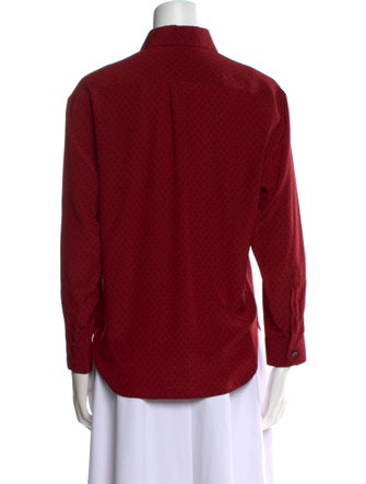 Saint Laurent 2018 Silk Button-Up Top