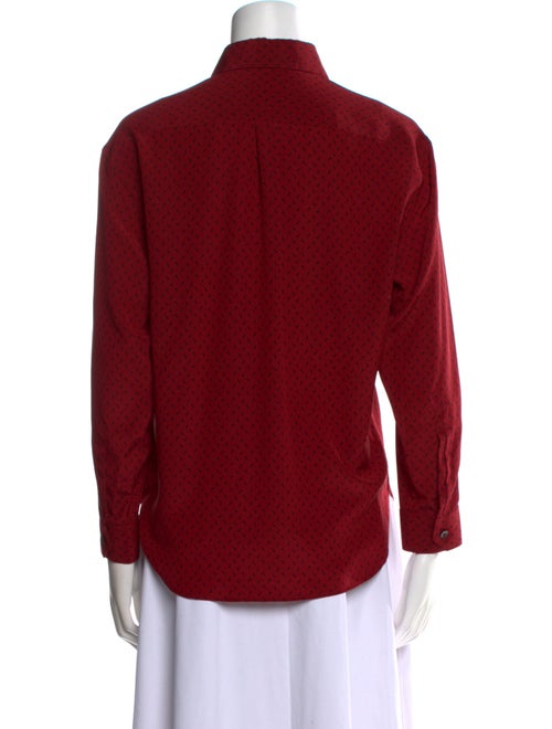 Saint Laurent 2018 Silk Button-Up Top