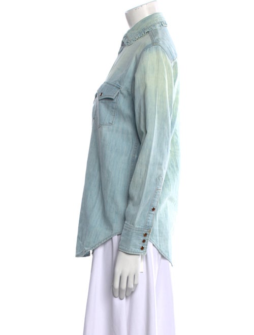 Saint Laurent 2015 Long Sleeve Button-Up Top