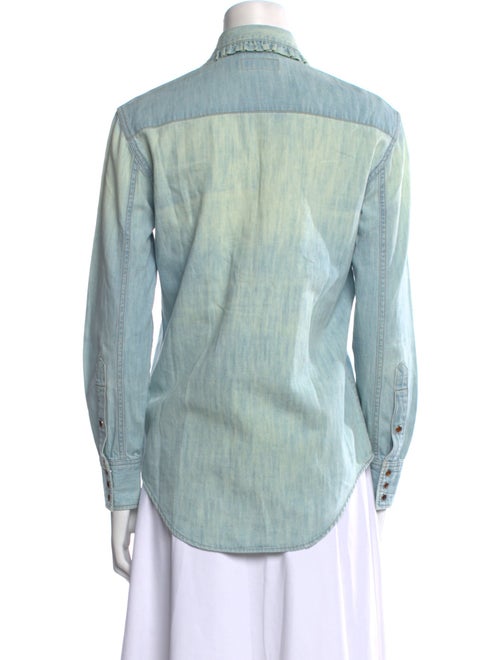 Saint Laurent 2015 Long Sleeve Button-Up Top