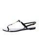 Saint Laurent Patent Leather T-Strap Sandals