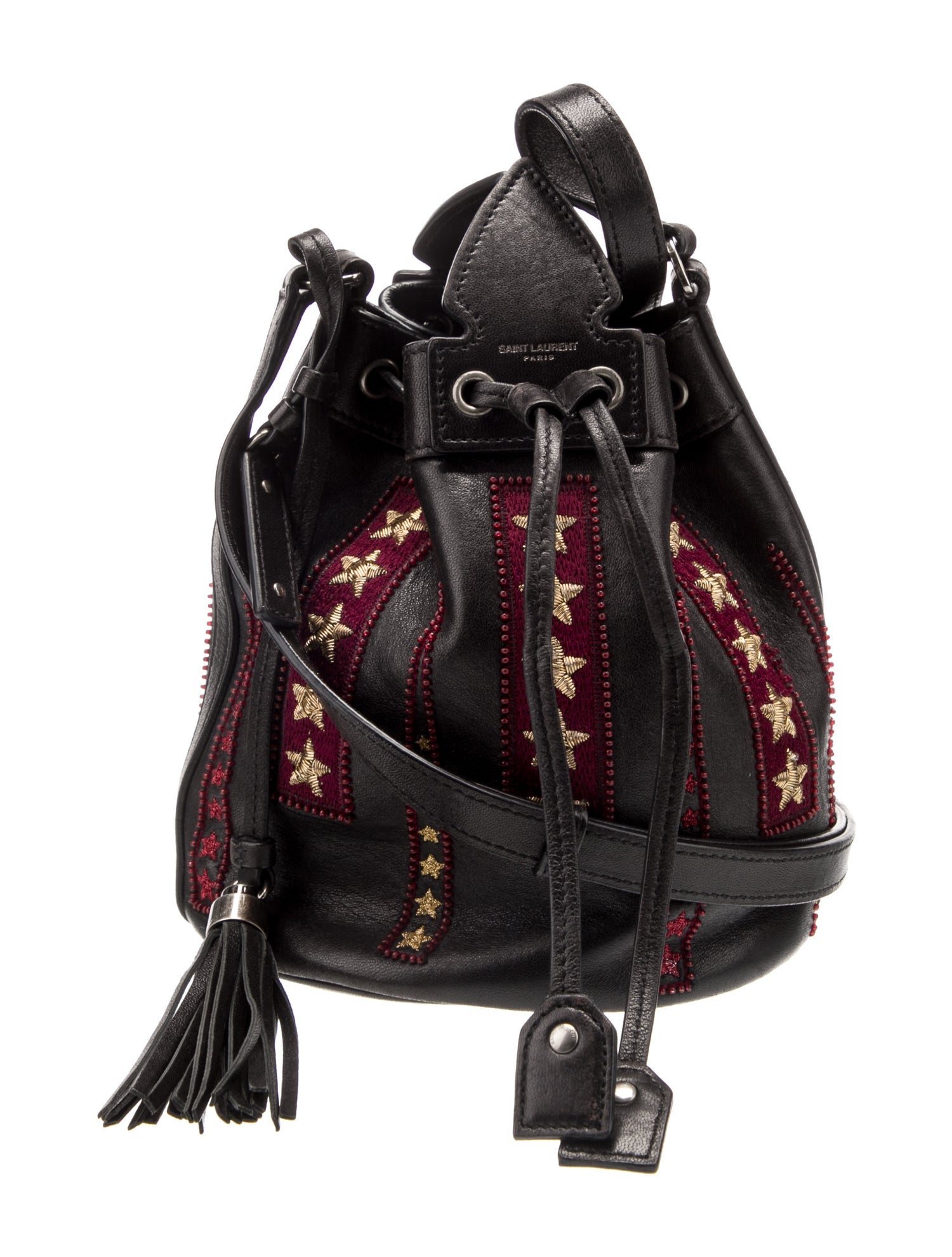 Saint Laurent Leather Bucket Bag