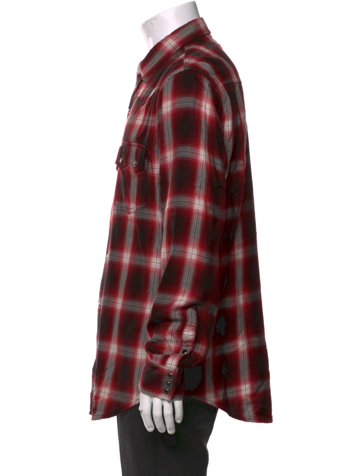 Saint Laurent 2016 Plaid Print Shirt