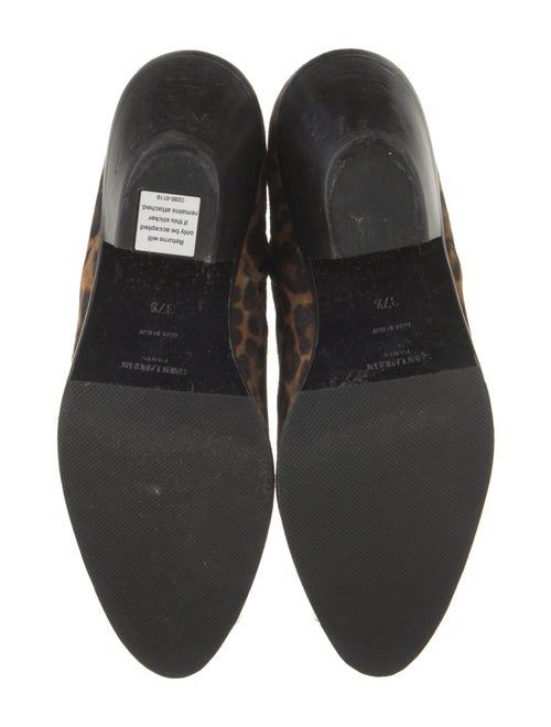 Saint Laurent Suede Animal Print Boots