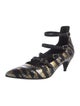 Saint Laurent Snakeskin Animal Print Pumps