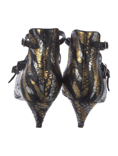 Saint Laurent Snakeskin Animal Print Pumps