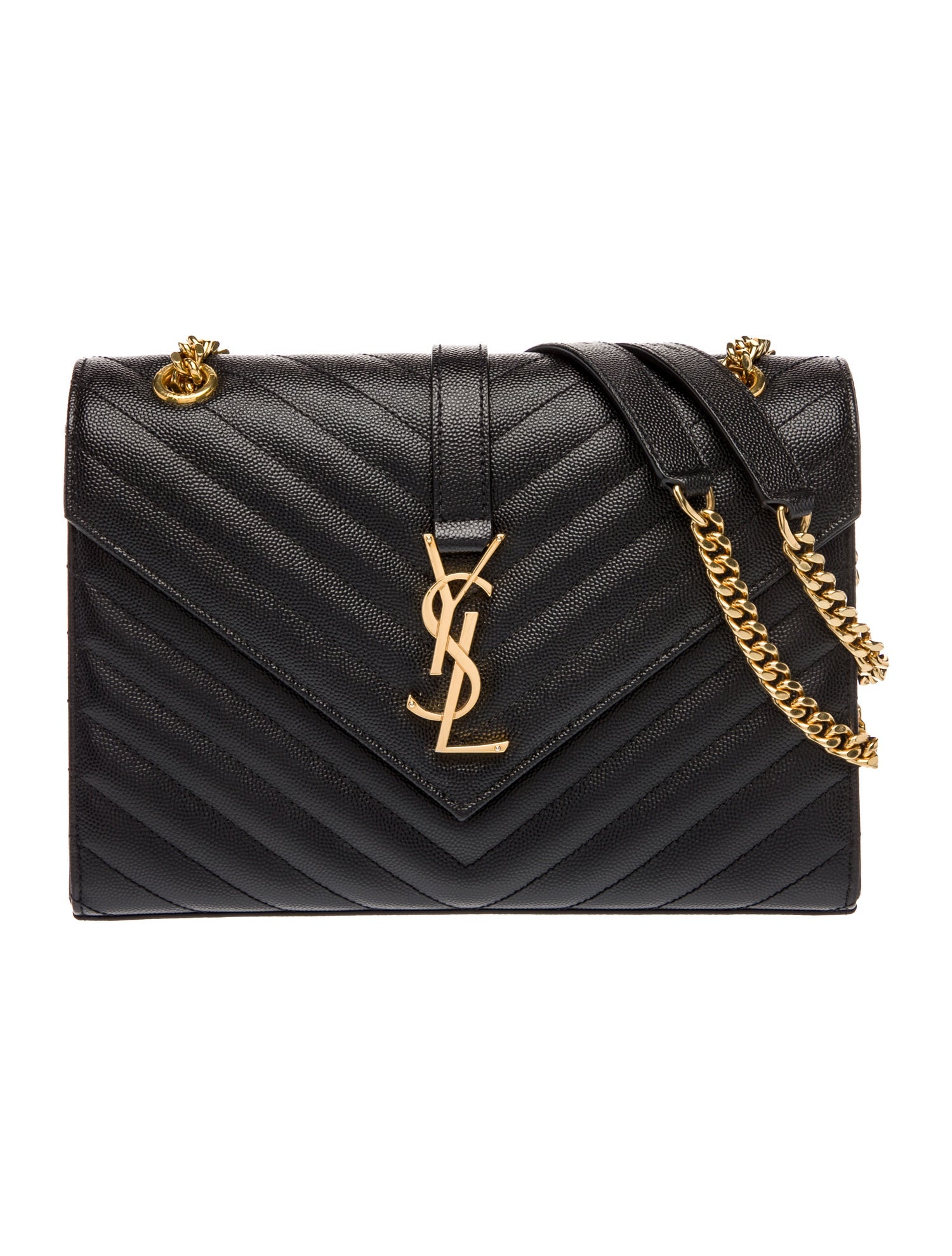 Saint Laurent Chevron Envelope Medium