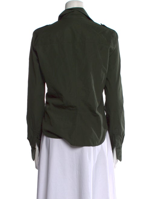 Saint Laurent Long Sleeve Button-Up Top