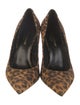 Saint Laurent Suede Animal Print Pumps