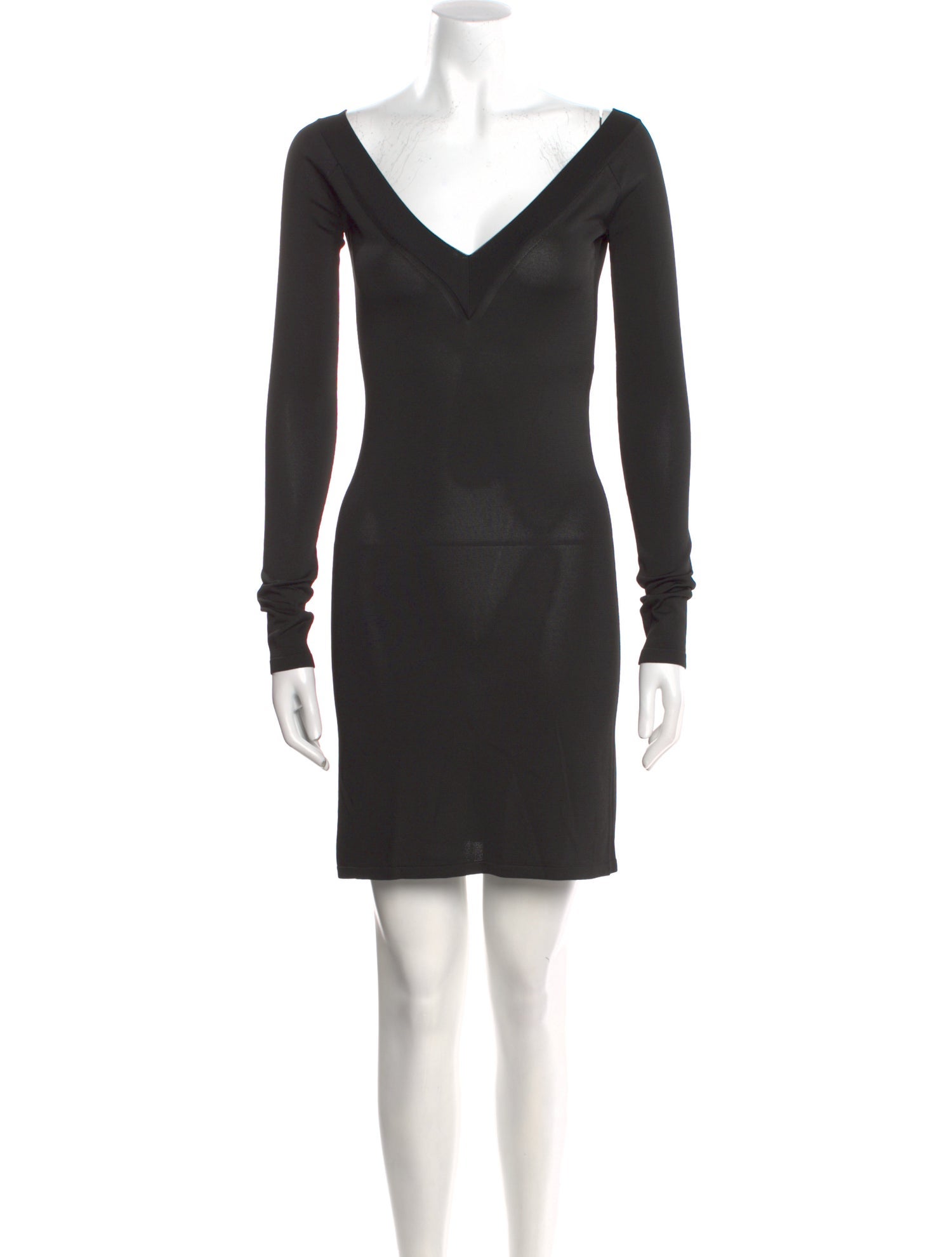 Saint Laurent V-Neck Mini Dress w/ Tags