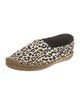 Saint Laurent Canvas Animal Print Espadrilles