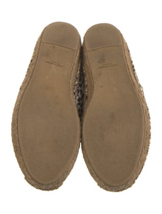 Saint Laurent Canvas Animal Print Espadrilles