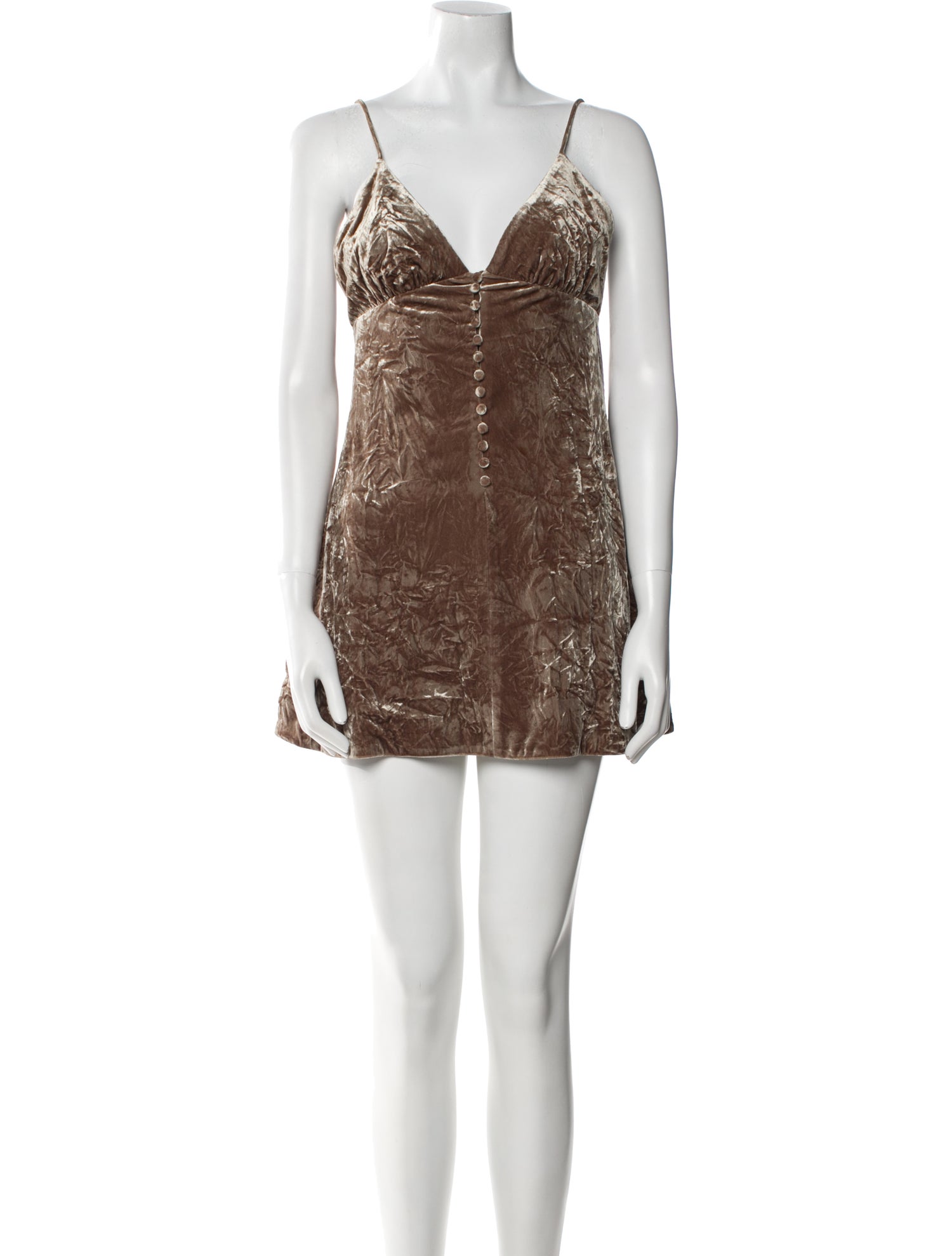 Saint Laurent V-Neck Mini Dress