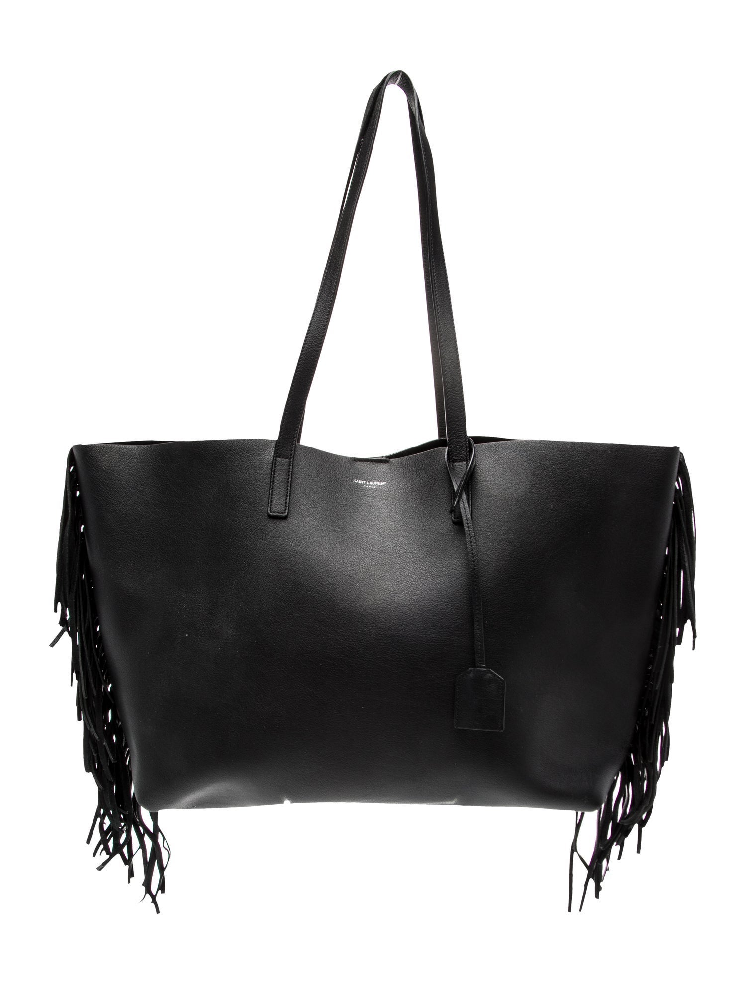 Saint Laurent Leather Fringe Tote