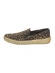 Saint Laurent Animal Print Leather Trim Embellishment Sneakers