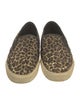 Saint Laurent Animal Print Leather Trim Embellishment Sneakers