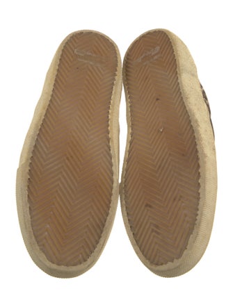 Saint Laurent Animal Print Leather Trim Embellishment Sneakers