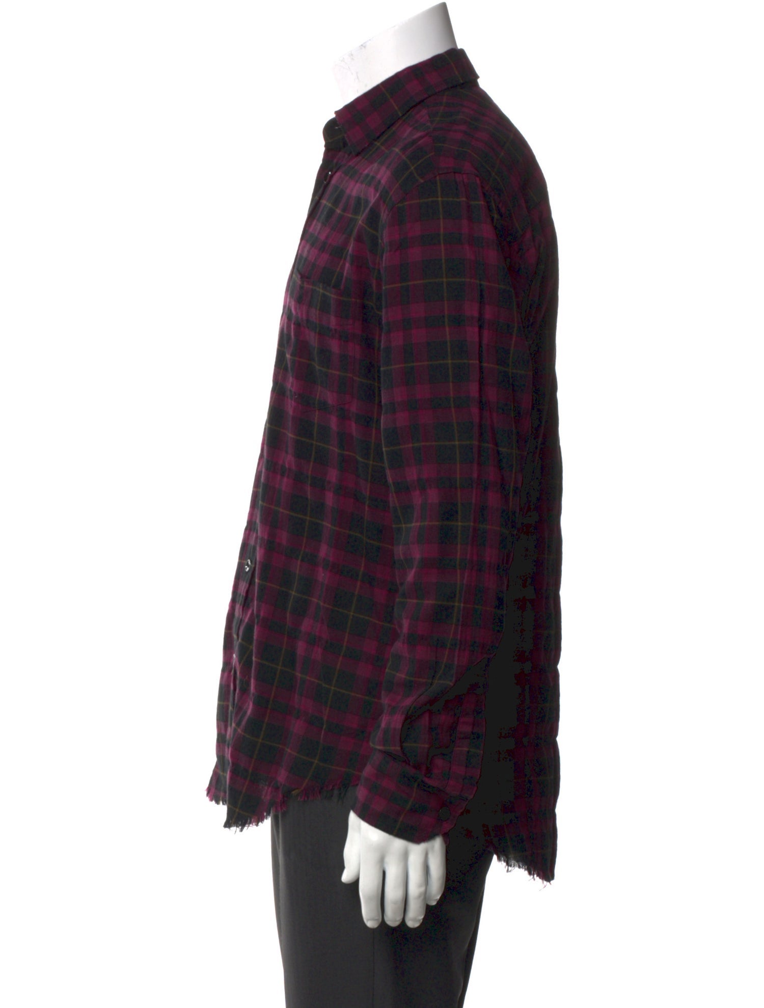 Saint Laurent 2016 Plaid Print Shirt