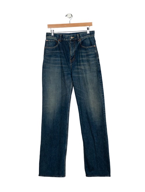 Saint Laurent High-Rise Wide Leg Jeans