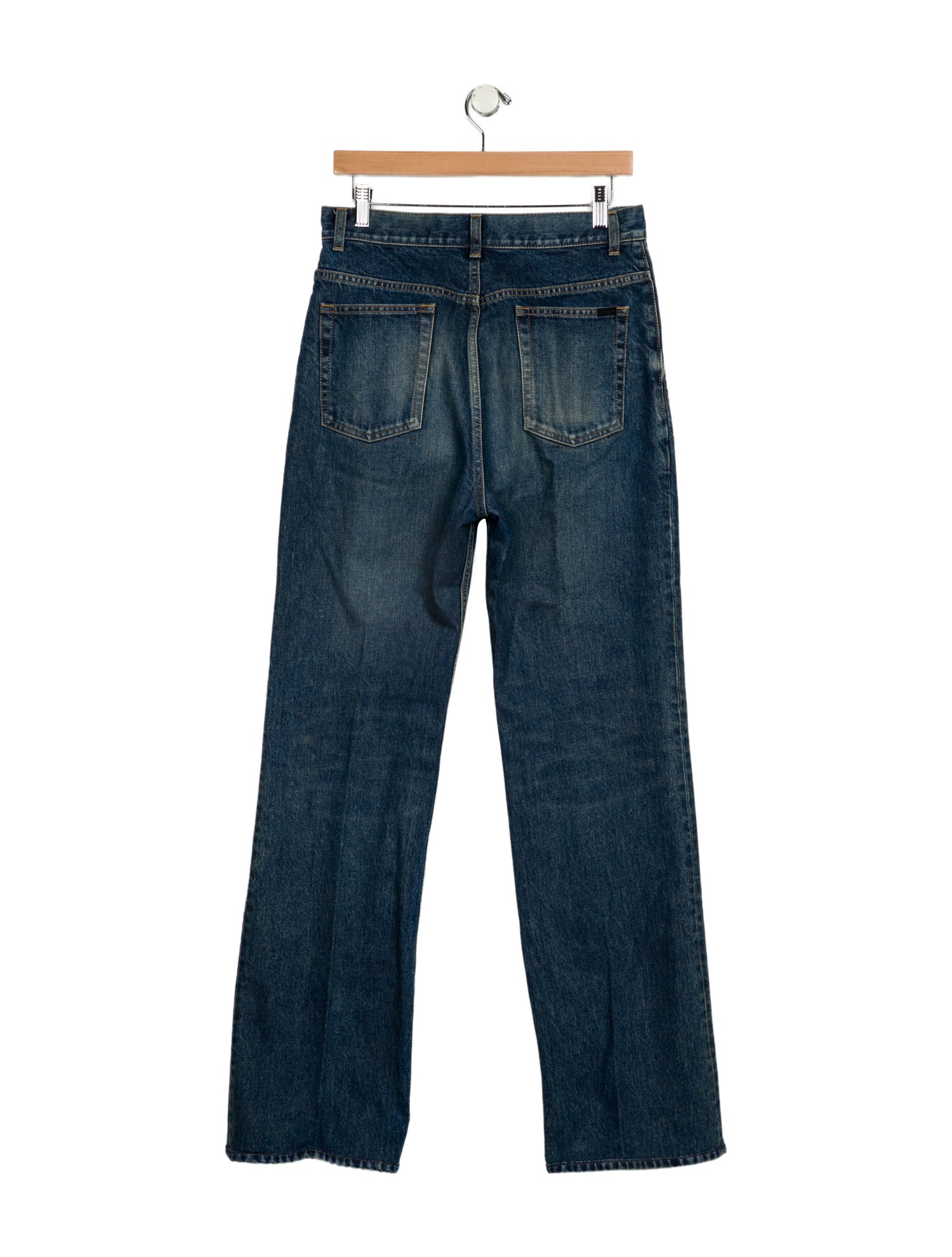 Saint Laurent High-Rise Wide Leg Jeans