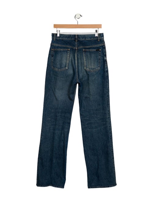Saint Laurent High-Rise Wide Leg Jeans