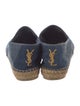 Saint Laurent Denim Printed Espadrilles