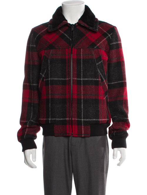 Saint Laurent 2020 Plaid Print Bomber Jacket