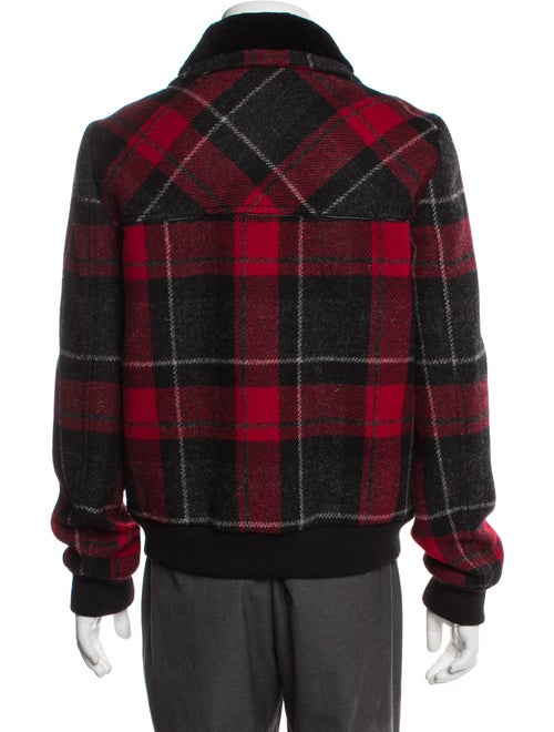 Saint Laurent 2020 Plaid Print Bomber Jacket