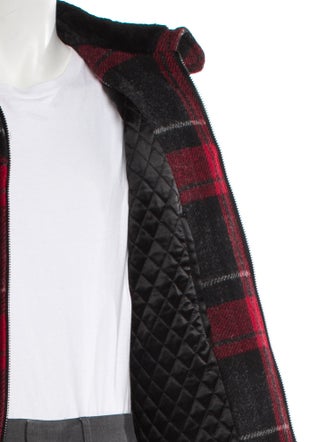 Saint Laurent 2020 Plaid Print Bomber Jacket