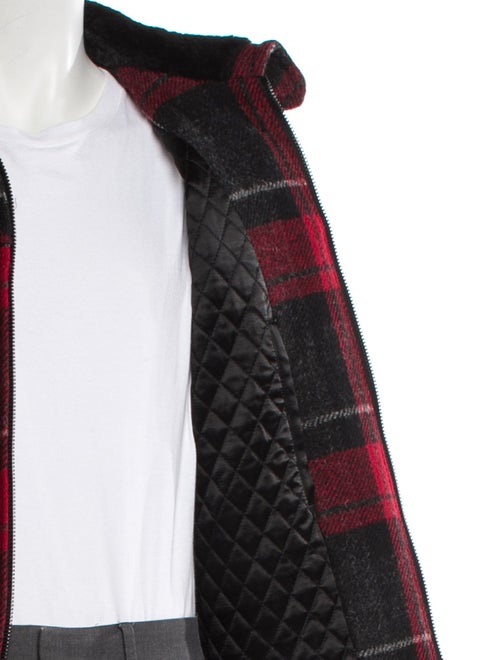 Saint Laurent 2020 Plaid Print Bomber Jacket
