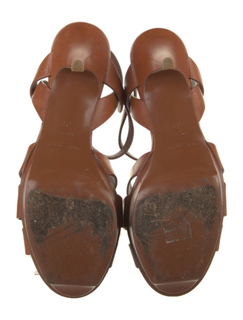 Saint Laurent Leather T-Strap Sandals