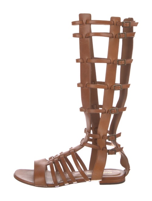Saint Laurent Leather Gladiator Sandals