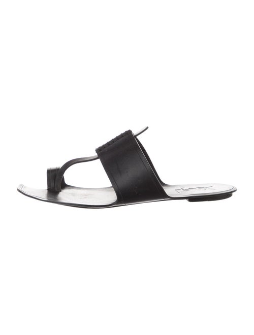Saint Laurent Leather Slides