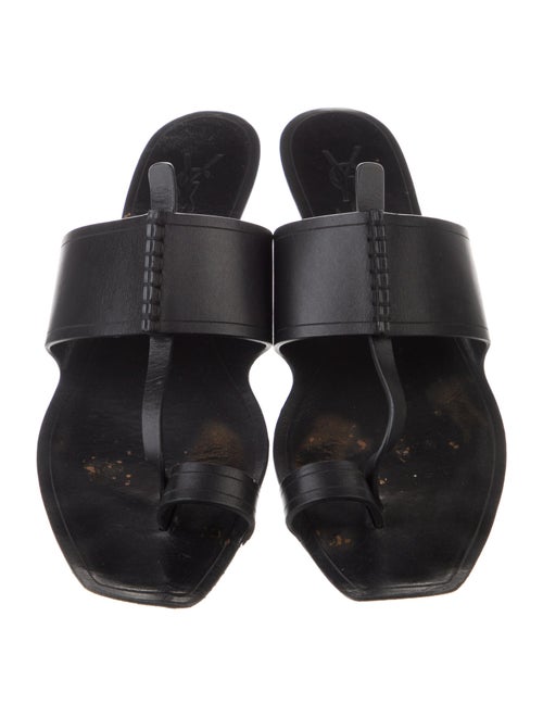 Saint Laurent Leather Slides