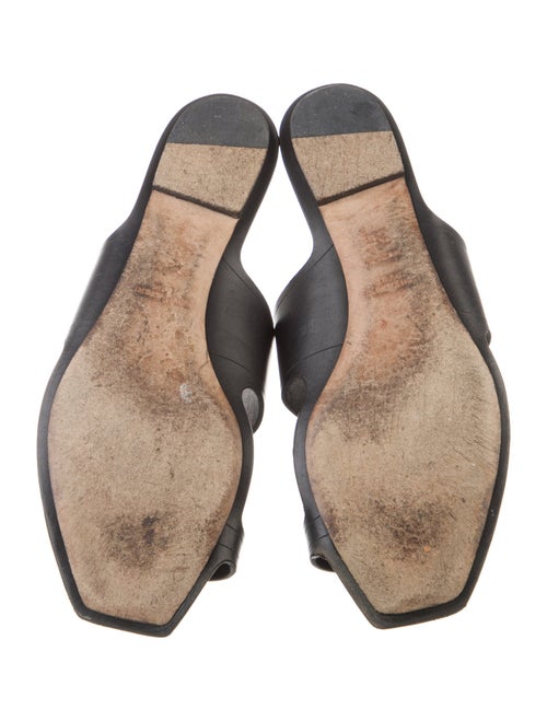 Saint Laurent Leather Slides