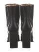 Saint Laurent Leather Distressed Accents Boots