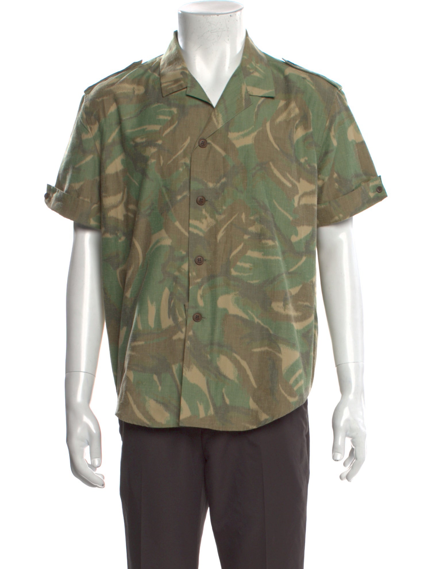 Saint Laurent Printed Short Sleeve Shirt