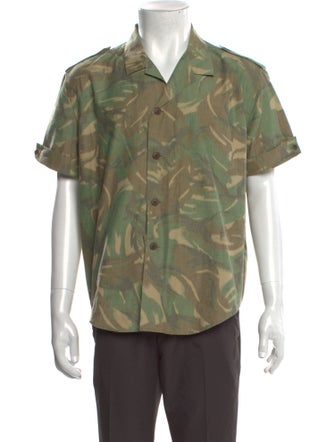 Saint Laurent Printed Short Sleeve Shirt