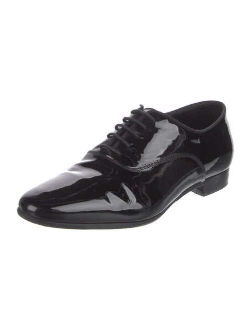 Saint Laurent Patent Leather Grosgrain Trim Oxfords
