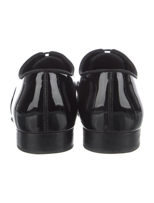 Saint Laurent Patent Leather Grosgrain Trim Oxfords