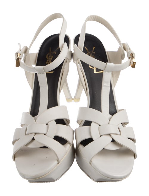 Saint Laurent Leather T-Strap Sandals