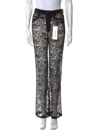 Saint Laurent Lace Wide Leg Pants