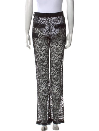 Saint Laurent Lace Wide Leg Pants