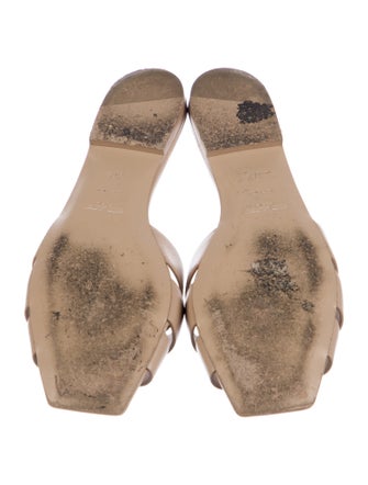 Saint Laurent Leather Slides